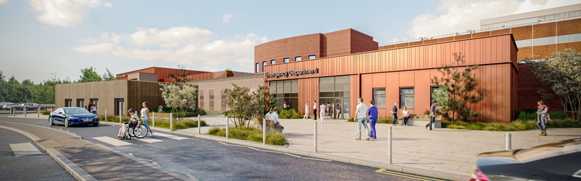 A&E and Urgent Care Upgrade artist's impression