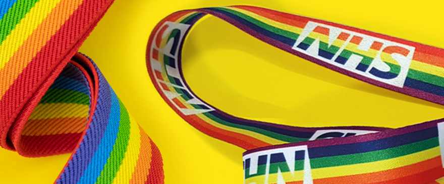 Colourful NHS Inlcusion lanyard.