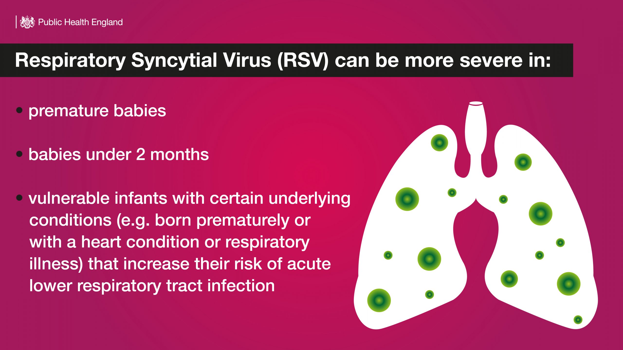 Public Health England patient advice