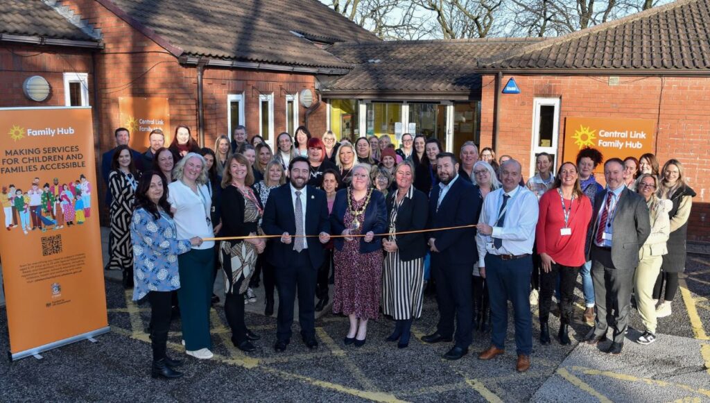 Guest at the official opening of Central Link Family Hub in St Helens