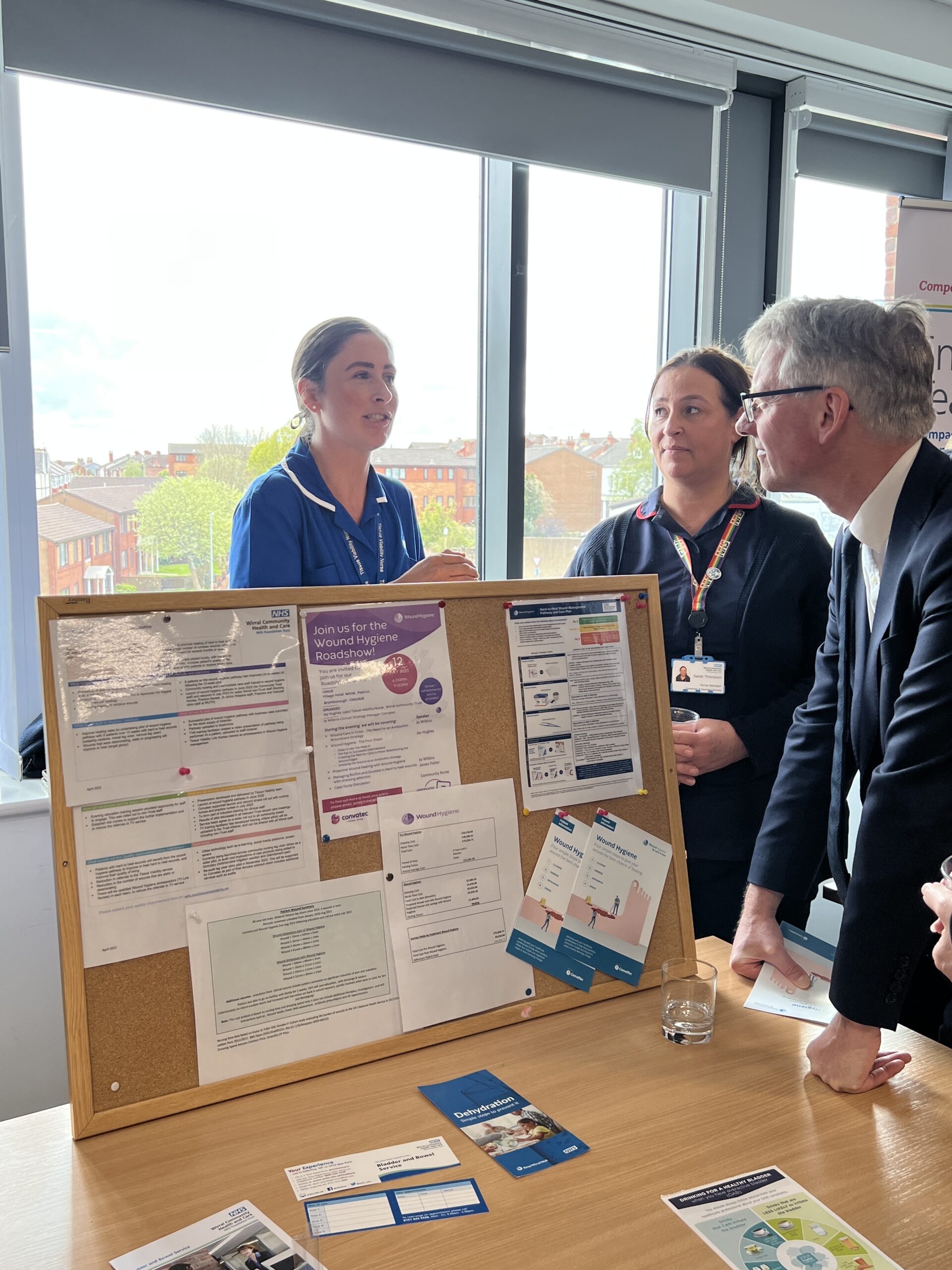 WCHC staff showcasing their work to visitors from NHS Providers