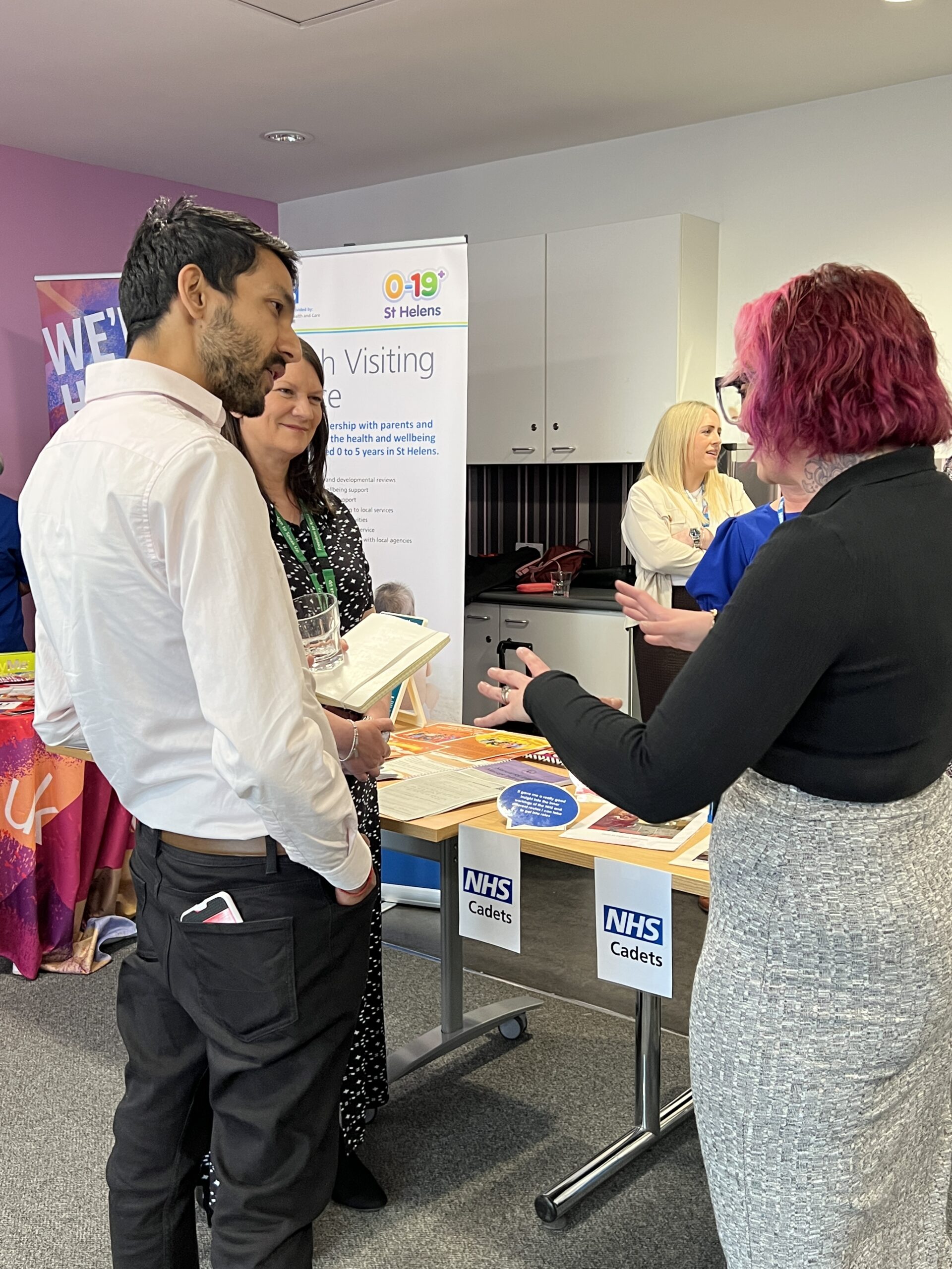WCHC staff showcasing their work to visitors from NHS Providers