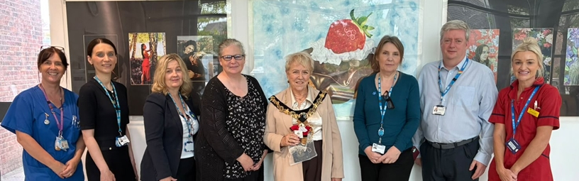 Group of patient safety experts with Mayor of Wirral