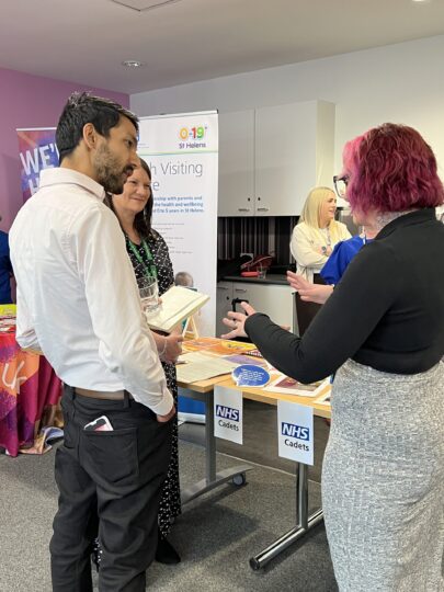 WCHC staff showcasing their work to visitors from NHS Providers
