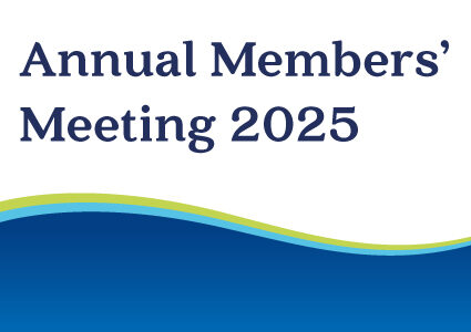 Text reads: Annual Members' Meeting 2025