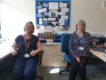 Two members of Cheshire East staff smiling