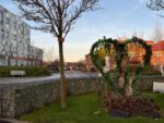 Floral heart outside St Catherine's Health Centre